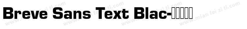 Breve Sans Text Blac字体转换